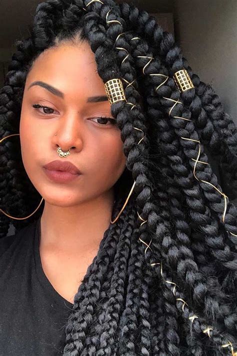 61 Best Jumbo Box Braids Hairstyles